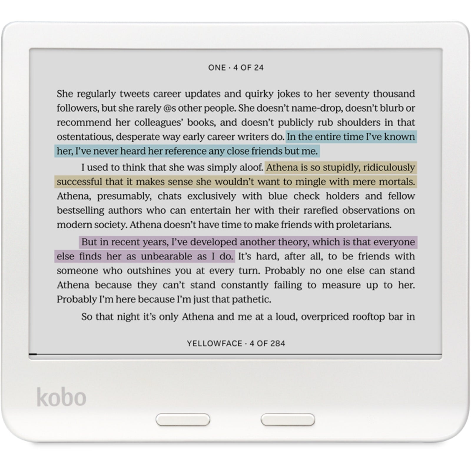 Kobo Libra Colour White with Notebook SleepCover Case (Sand Beige)