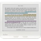 Kobo Libra Colour White with Notebook SleepCover Case (Dusk Blue)