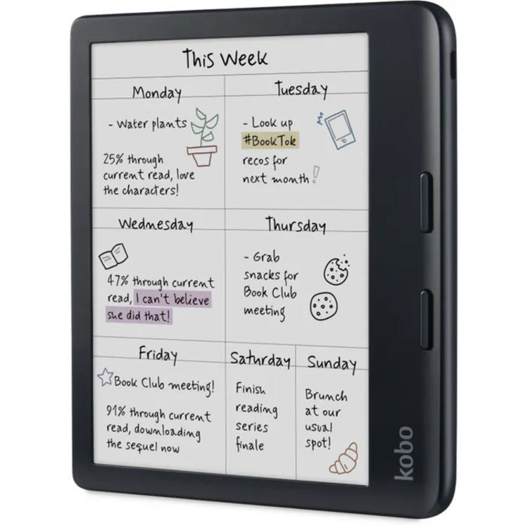 Kobo Libra Colour Black with SleepCover Case (Dusk Blue)