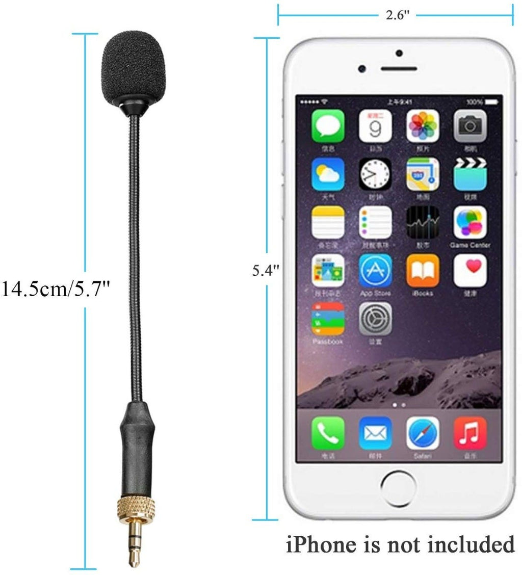 BOYA BY-UM2 3.5mm Locking-type Mini Gooseneck Omnidirectional Flexible Audio Microphone