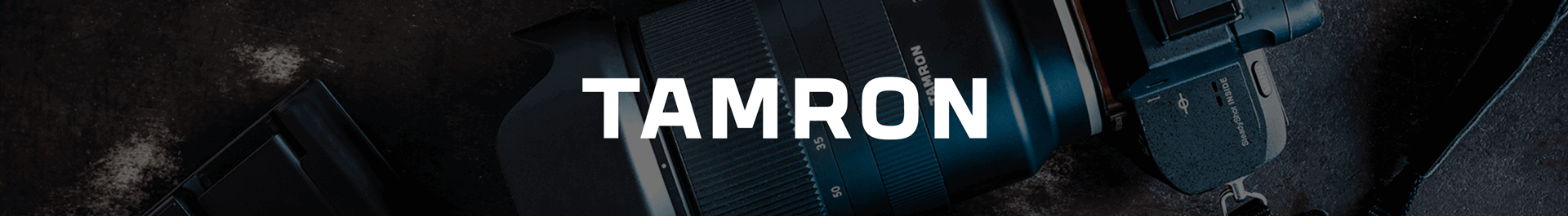 tamron brand banner