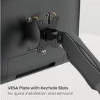 Brateck Economy Single Screen Spring-Assisted Monitor Arm