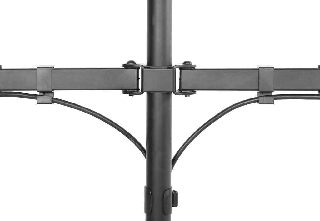 Brateck Dual Screens Double Joint Articulating Monitor Arm Fit Most 13-32" Screens