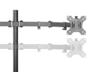 Brateck Dual Screens Double Joint Articulating Monitor Arm Fit Most 13-32" Screens