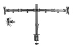 Brateck Dual Screens Double Joint Articulating Monitor Arm Fit Most 13-32" Screens
