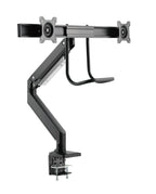 Brateck Dual Monitors Aluminum Heavy-Duty Gas Spring Monitor Arm with Handle