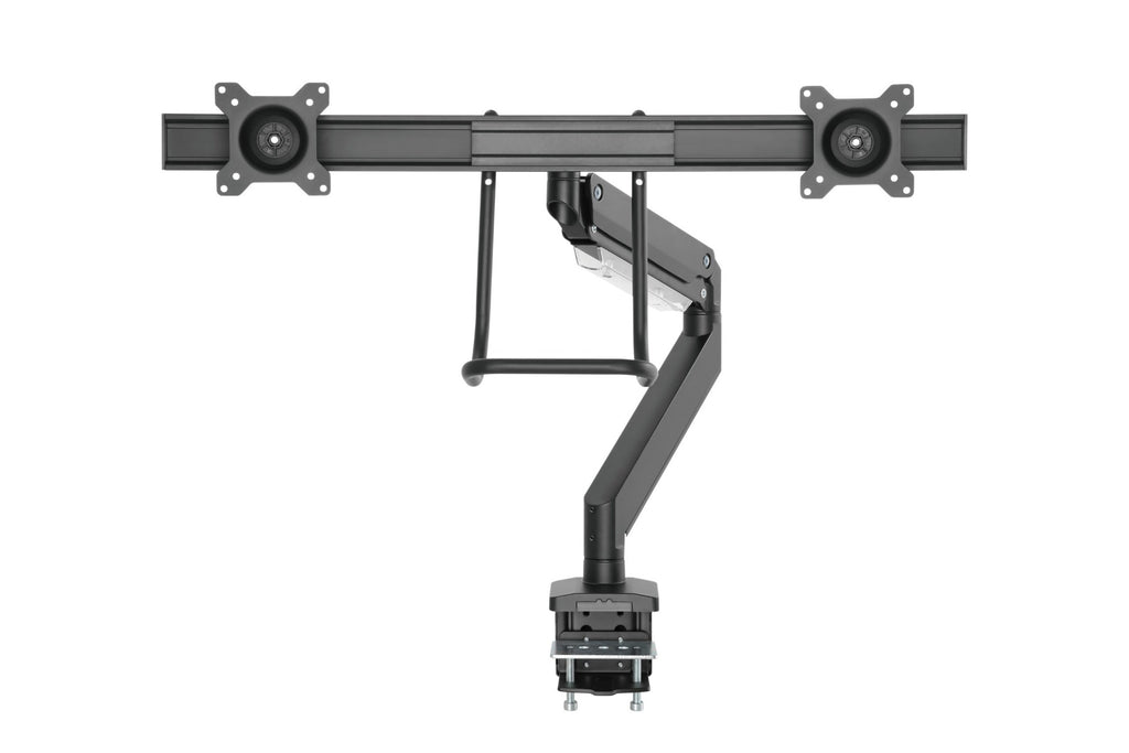 Brateck Dual Monitors Aluminum Heavy-Duty Gas Spring Monitor Arm with Handle