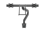 Brateck Dual Monitors Aluminum Heavy-Duty Gas Spring Monitor Arm with Handle