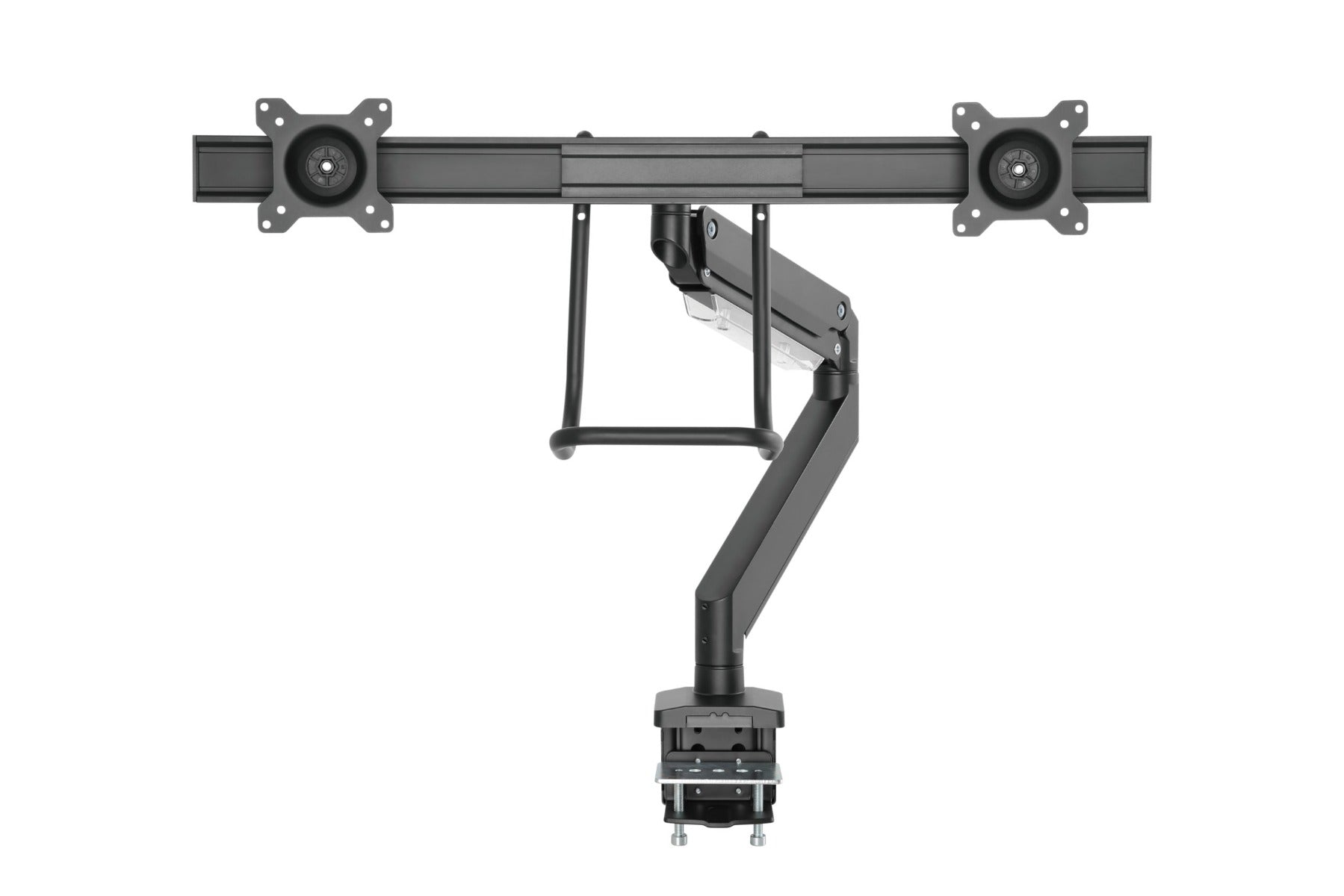 Brateck Dual Monitors Aluminum Heavy-Duty Gas Spring Monitor Arm with Handle