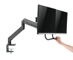 Brateck Dual Monitors Aluminum Heavy-Duty Gas Spring Monitor Arm with Handle