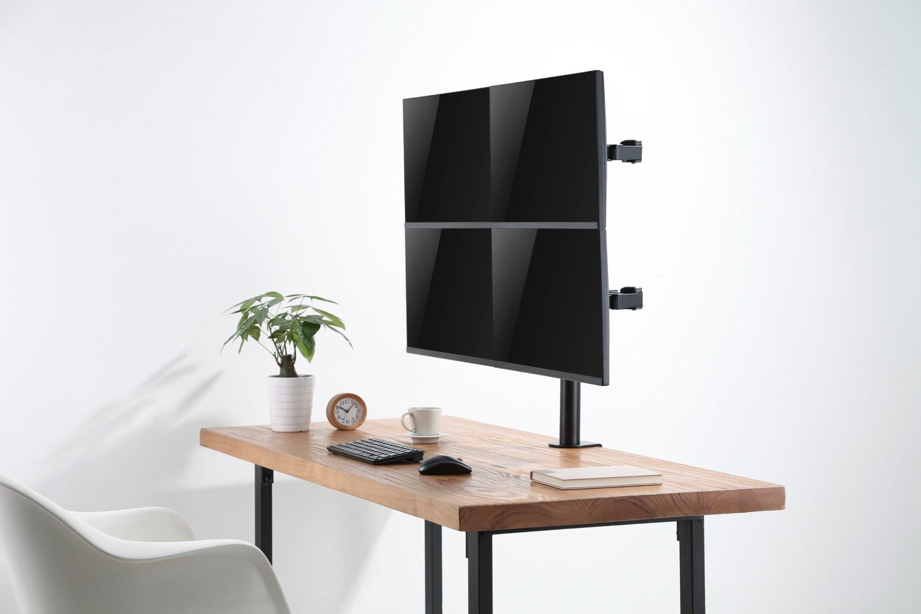  Brateck Quad Monitors Affordable Steel Articulating Monitor Arm