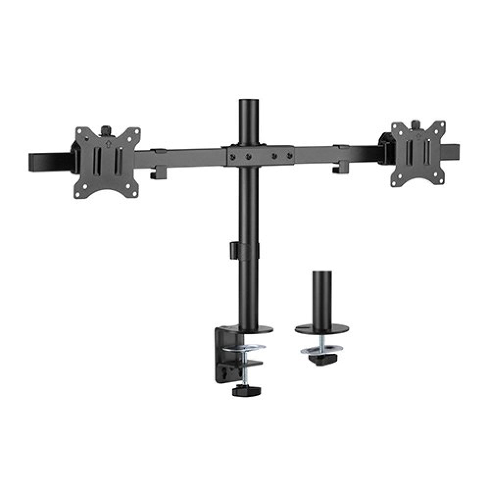 Brateck Pole Mount Dual-Screen Monitor Mount Fit Most 17-32" Screens up to 9kg