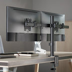 Brateck Pole Mount Dual-Screen Monitor Mount Fit Most 17-32" Screens up to 9kg