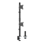 Brateck Pole Mount Dual-Screen Monitor Mount Fit Most 17-32" Screens up to 9kg