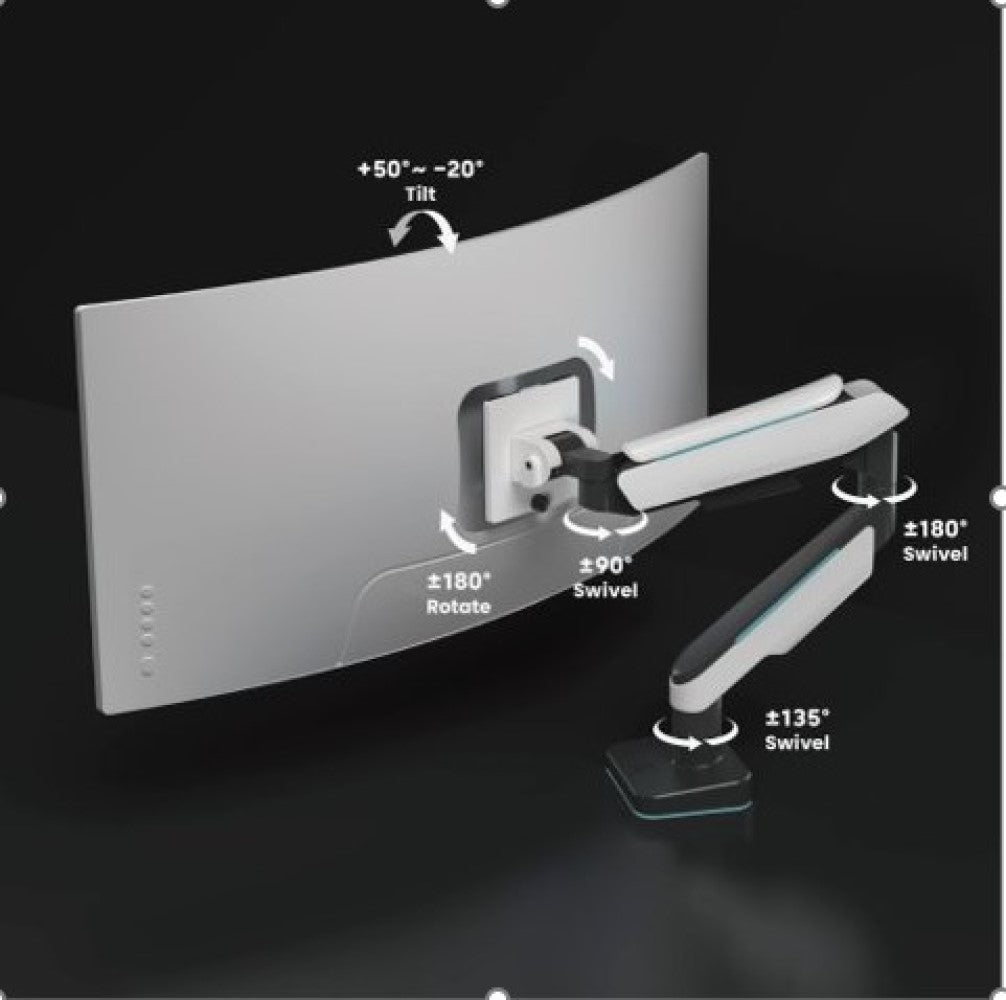 Brateck Single Heavy-Duty Gaming Monitor Arm