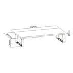 Brateck Timber Desktop Monitor Stand Fit Screen Size 13"-32" Black