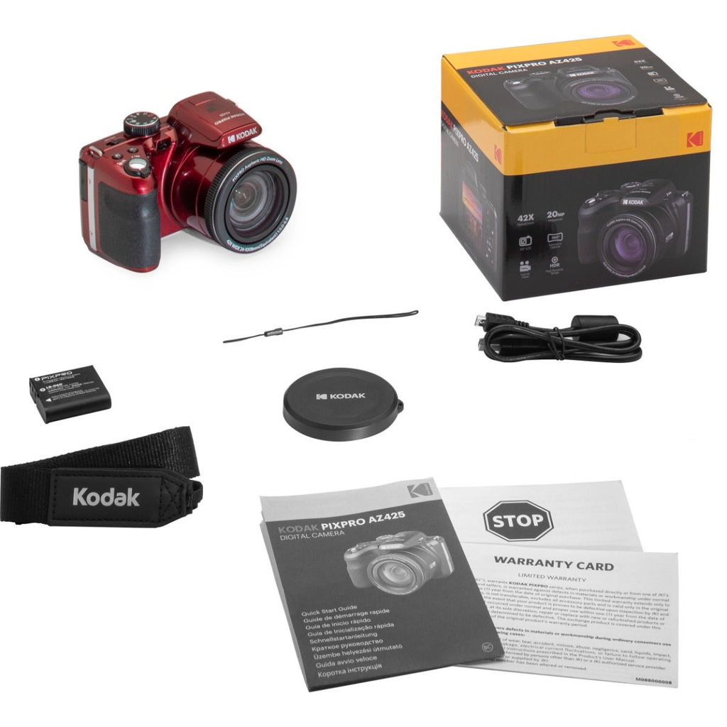 Kodak PIXPRO AZ425 Digital Camera (Red)