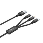 Unitek 3-in-1 USB-A to USB-C / Micro USB / Lightning Multi Charging Cable 