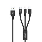 Unitek 3-in-1 USB-A to USB-C / Micro USB / Lightning Multi Charging Cable 