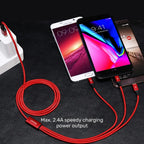 Unitek 3-in-1 USB-A to USB-C / Micro USB / Lightning Multi Charging Cable 