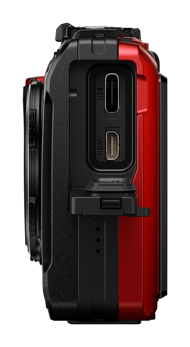 OM System Tough TG-7 Digital Camera (Red) 