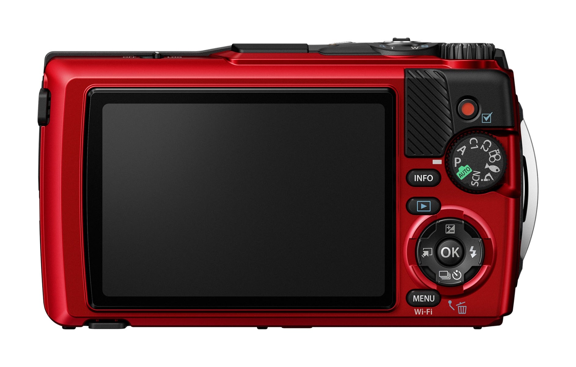 OM System Tough TG-7 Digital Camera (Red) 