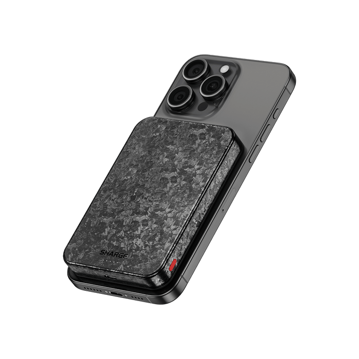 Sharge CarbonMag 10K - Wireless Carbon Fiber Power Bank