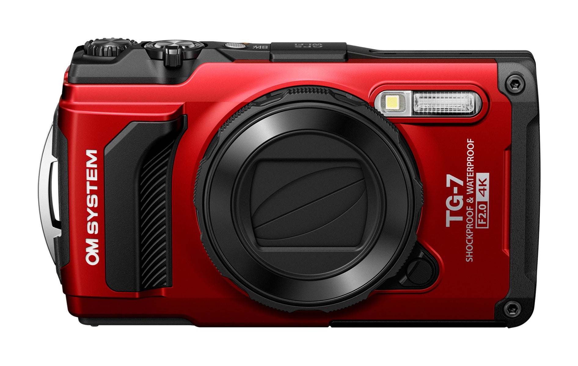 OM System Tough TG-7 Digital Camera (Red) 
