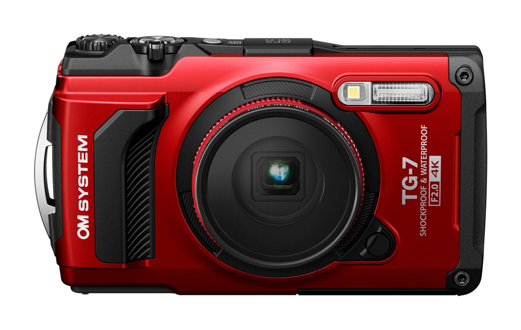 OM System Tough TG-7 Digital Camera (Red) 