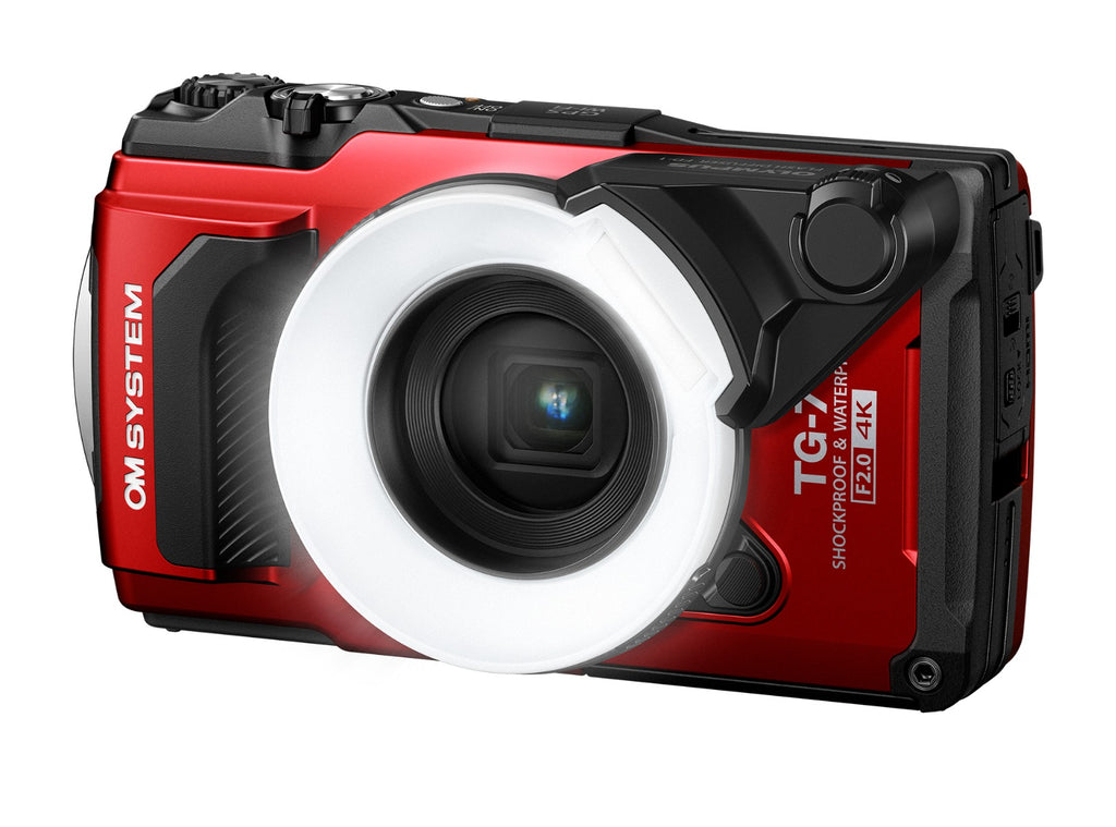 OM System Tough TG-7 Digital Camera (Red) 