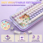 YUNZII C98 Cake Meow Wireless Keyboard (Beige) (Candy Linear Switch)