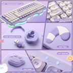 YUNZII C98 Cake Meow Wireless Keyboard (Beige) (Candy Linear Switch)