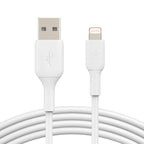 Belkin BoostCharge Lightning to USB-A Cable 1m, White - CAA001BT1MWH