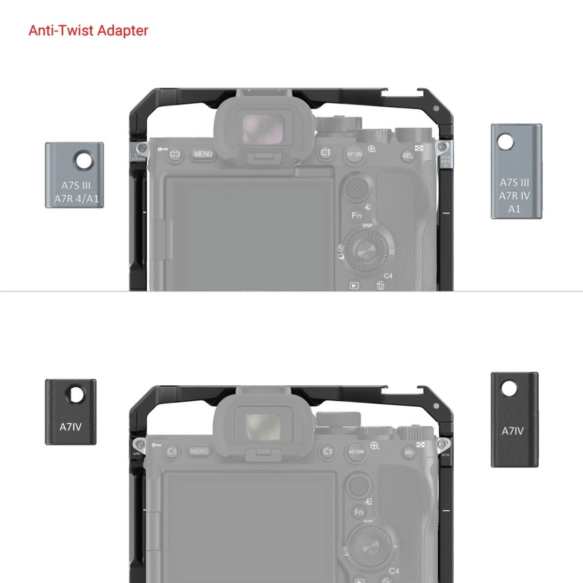 SmallRig Cage for SonyAlpha 7S III/Alpha 7 IV/Alpha 7R IV/Alpha 1 with VG-C4EM