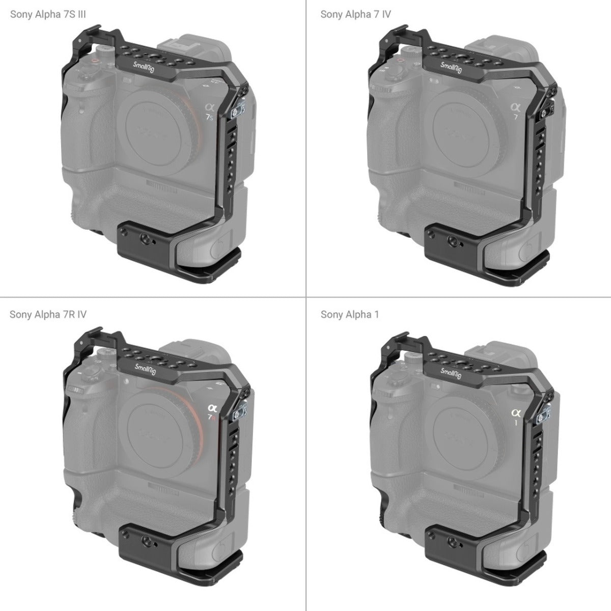 SmallRig Cage for SonyAlpha 7S III/Alpha 7 IV/Alpha 7R IV/Alpha 1 with VG-C4EM