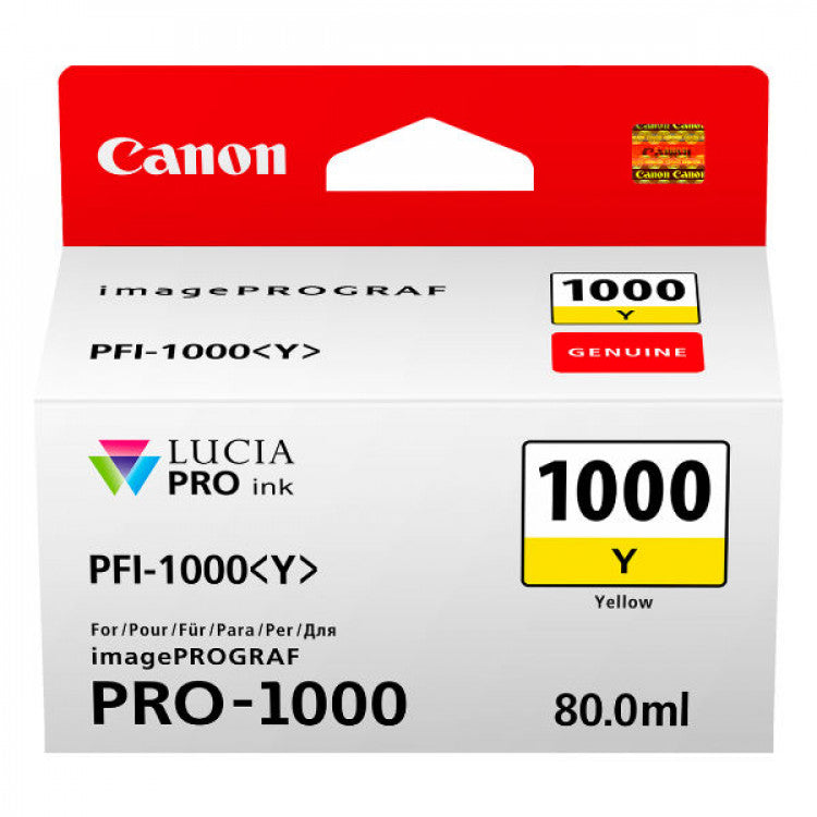 Canon PFI1000Y Yellow Ink Tank
