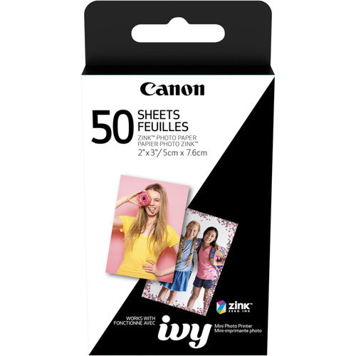 Canon Mini Photo Printer Paper - 50 sheets ZP-2030-50 - ZINC