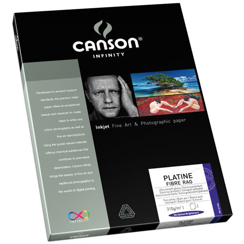 Canson Infinity Platine Fibre Rag 310gsm A4 x 25 Sheets