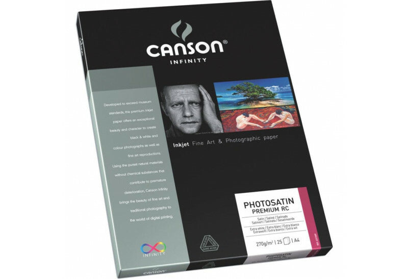 Canson Infinity PhotoSatin Premium RC 270gsm A3 x 25 Sheets