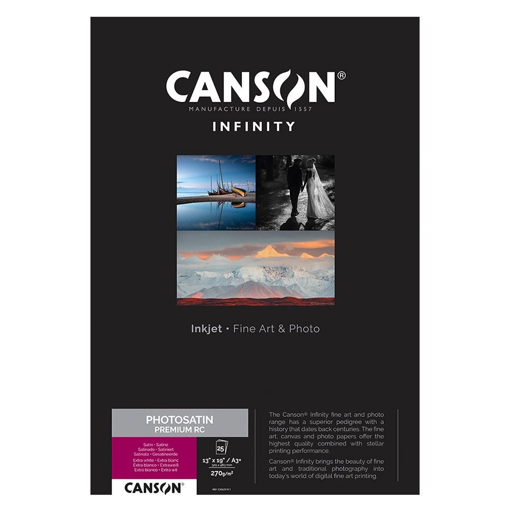 Canson PhotoSatin Premium RC 270gsm A3+ x 25 Sheets