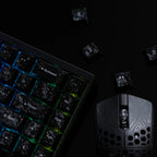ARBITER STUDIO TENKO Carbon Fiber Textured Cherry Profile Keycap Set - 156 Keys