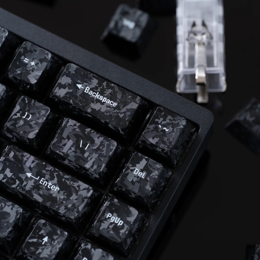 ARBITER STUDIO TENKO Carbon Fiber Textured Cherry Profile Keycap Set - 156 Keys