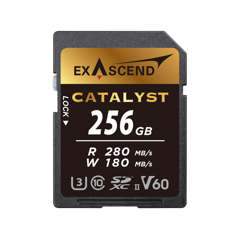 Exascend CATALYST 256GB UHS-II V60 SDHC Card 