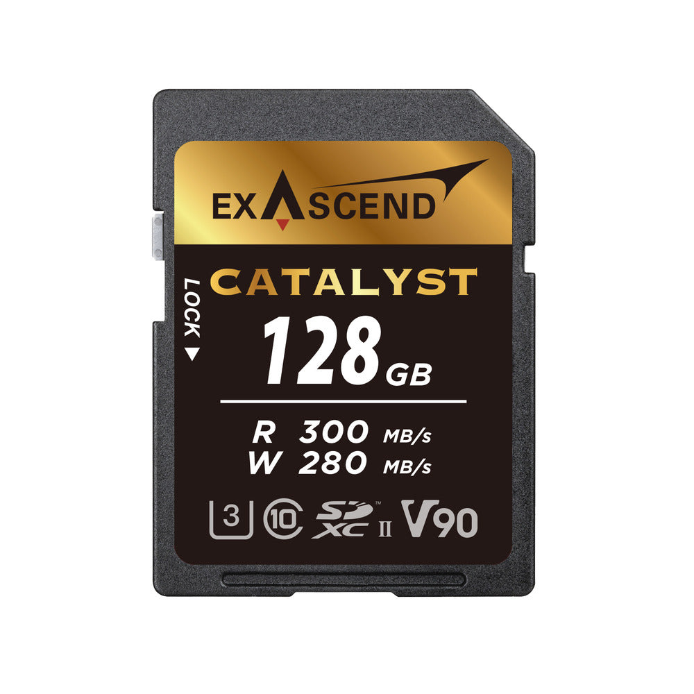 Exascend CATALYST 128GB UHS-II V90 SDXC Card