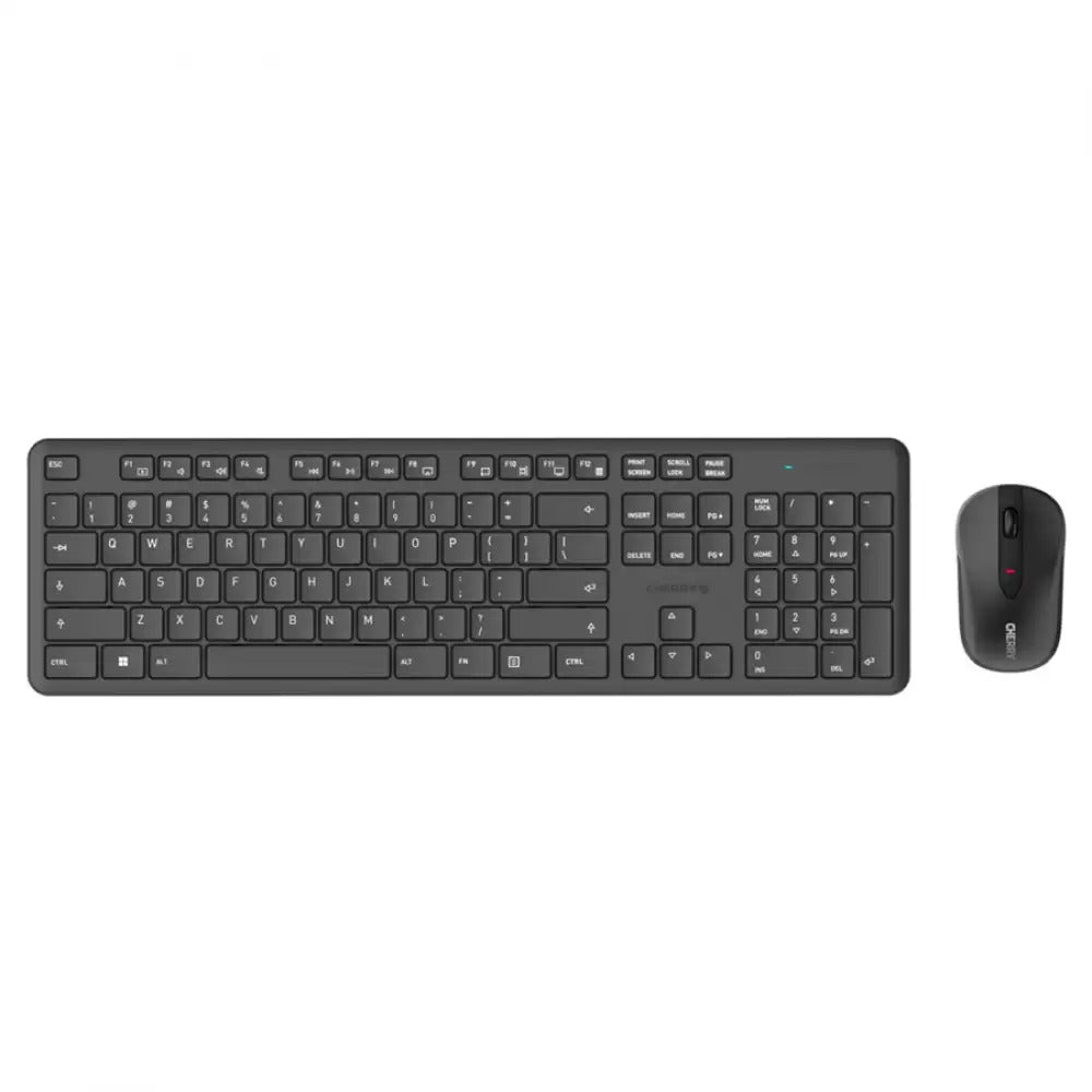 Cherry DW 2300 Wireless Keyboard and Mouse Combo for Office (Black) 