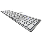 Cherry KC 6000 SLIM Wired Keyboard for Office (Silver)