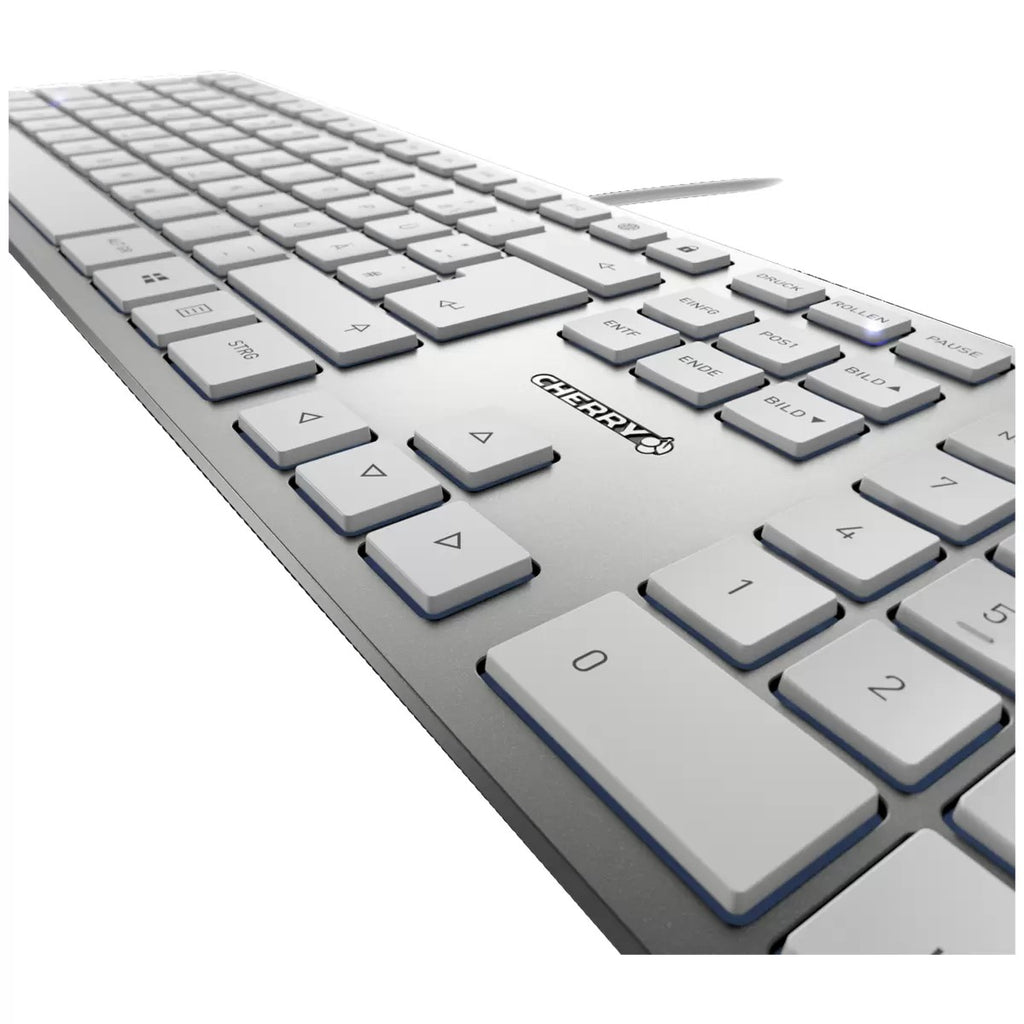 Cherry KC 6000 SLIM Wired Keyboard for Office (Silver)