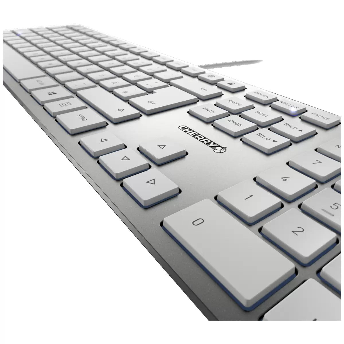 Cherry KC 6000 SLIM Wired Keyboard for Office (Silver)