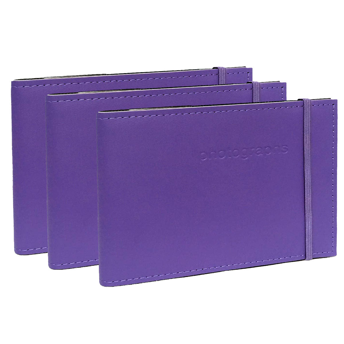 Citi Leather Album - Ultra Violet 52 Photos 3 Pack Bundle