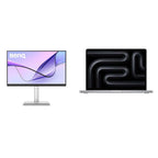 BenQ MA270S 27" 5K Glass Monitor with MacBook Pro M5 10C/10C, 16GB, 1TB SSD Silver